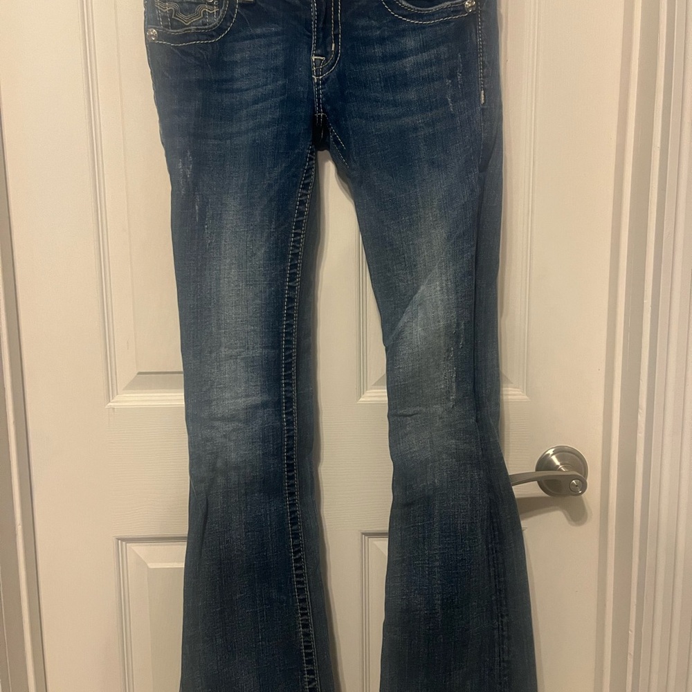 Miss Me Dark Blue Flare Jeans